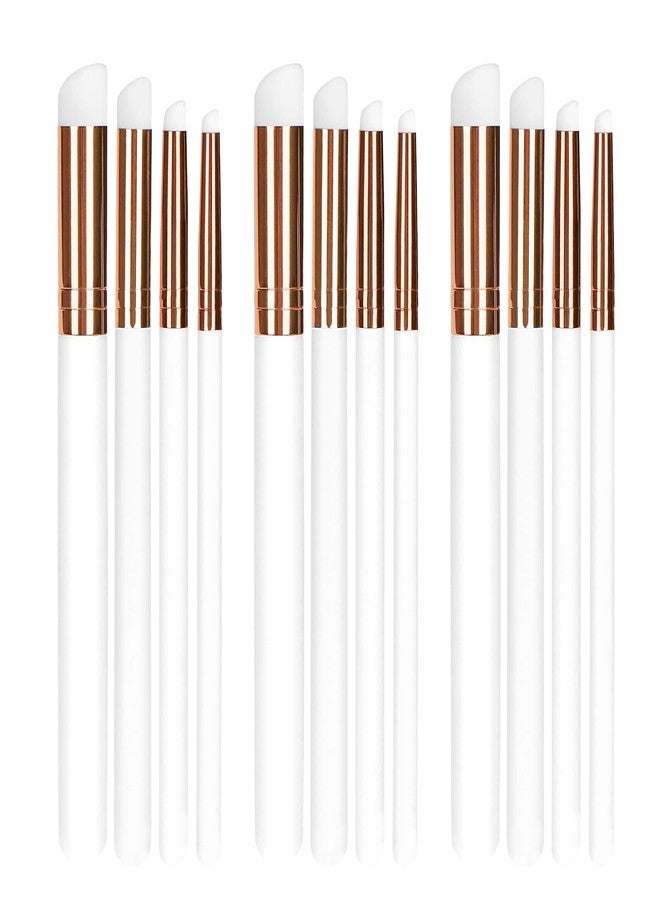 UNIMEIX Mini Blending Brushes for Card Making, Dry Miniature Painting Set Background Blender Paint Brushes Small Detailed Paint Brushes (12 Pack) - Image 1