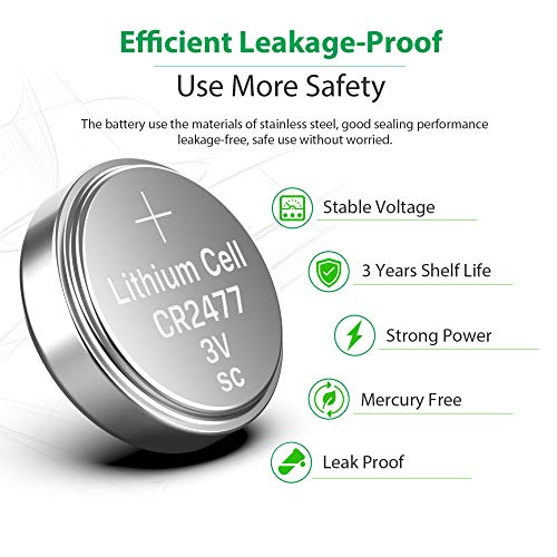 LiCB CR2477 3V Lithium Battery (Pack of 10) - Image 5