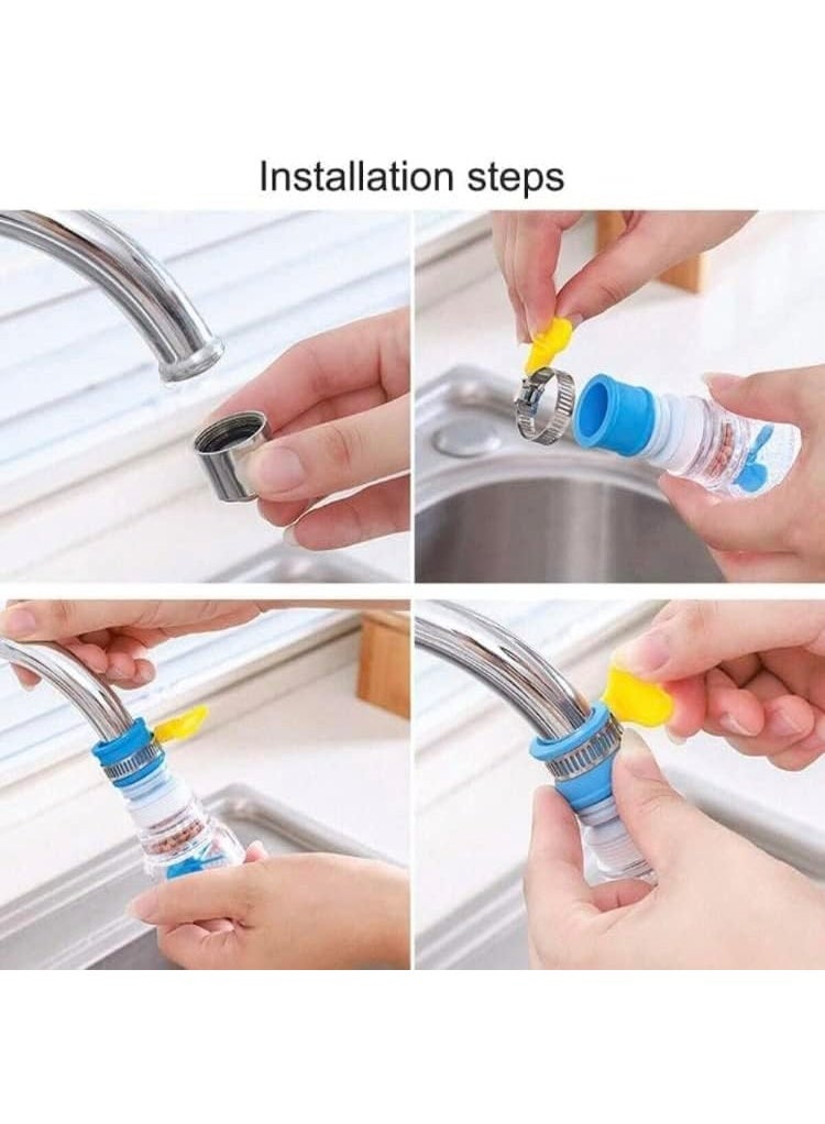 1 Pc Kitchen Faucet 360° Rotating Extension – Adjustable Flow Splash-Proof Sink Attachment, Flexible Water Tap Extender for Easy Cleaning – Random Color - Image 2