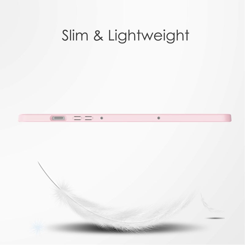 Gylint Hybrid Slim Case for Samsung Galaxy Tab S10 Lite / S10 FE / S9 FE 5G 10.9 inch, Clear Transparent Back Shell Case with S Pen Holder for Samsung Galaxy S10 Lite SM-X400 / SM-X406B Pink - Image 2