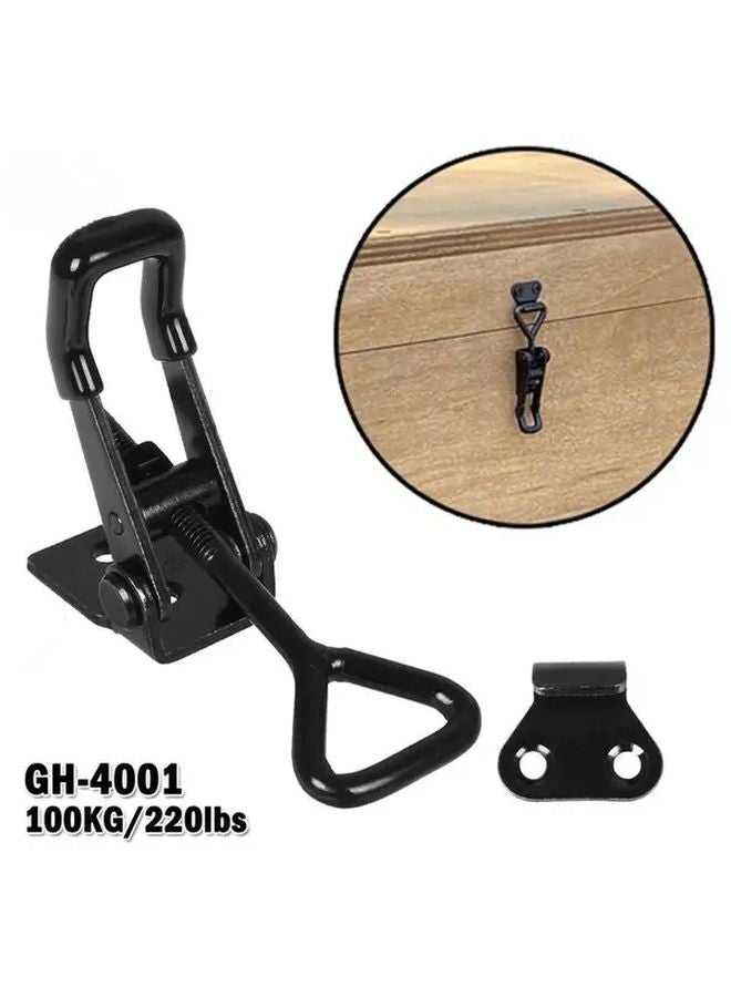 2pcs Heavy Duty Adjustable Quick Release Toggle Clamp 2200 Lbs Capacity Locking Mechanism - Image 2