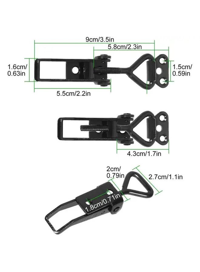2pcs Heavy Duty Adjustable Quick Release Toggle Clamp 2200 Lbs Capacity Locking Mechanism - Image 5