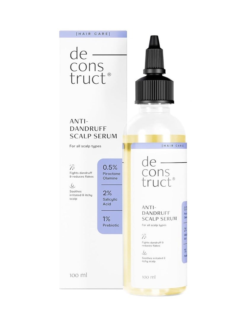 Deconstruct Anti-Dandruff Scalp Serum|Contains 2% Salicylic Acid + 1% Prebiotic + 0.5% Piroctone Olamine|Dandruff Remover|Sulphate&Paraben Free - 100Ml,130 Grams - Image 1