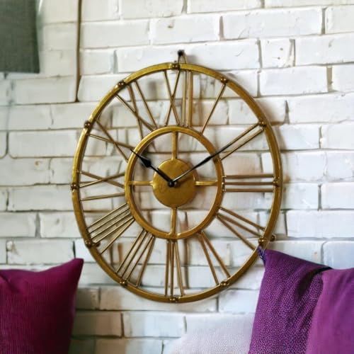 Vintage Clock Iron Wall Clock Handcrafted for Living Room Home Office Decor/VC-90621-15 - Image 3