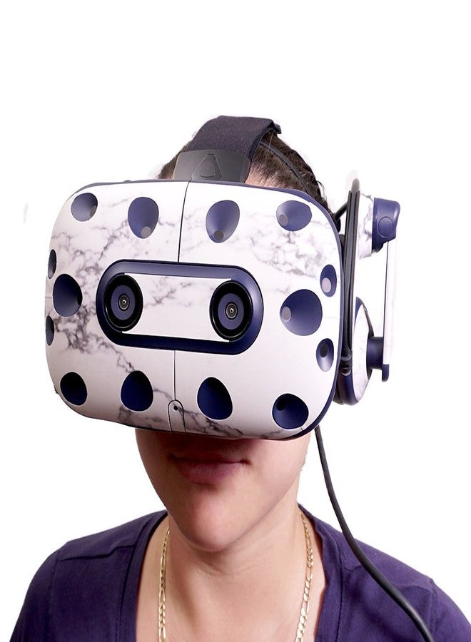 MIGHTY SKINS MightySkins Skin Compatible With HTC VIVE Pro VR Headset - Blue Kaleidoscope | Protective, Durable, and Unique Vinyl Decal wrap cover | Easy To Apply, Remove, and Change Styles | Made in the USA - Image 3