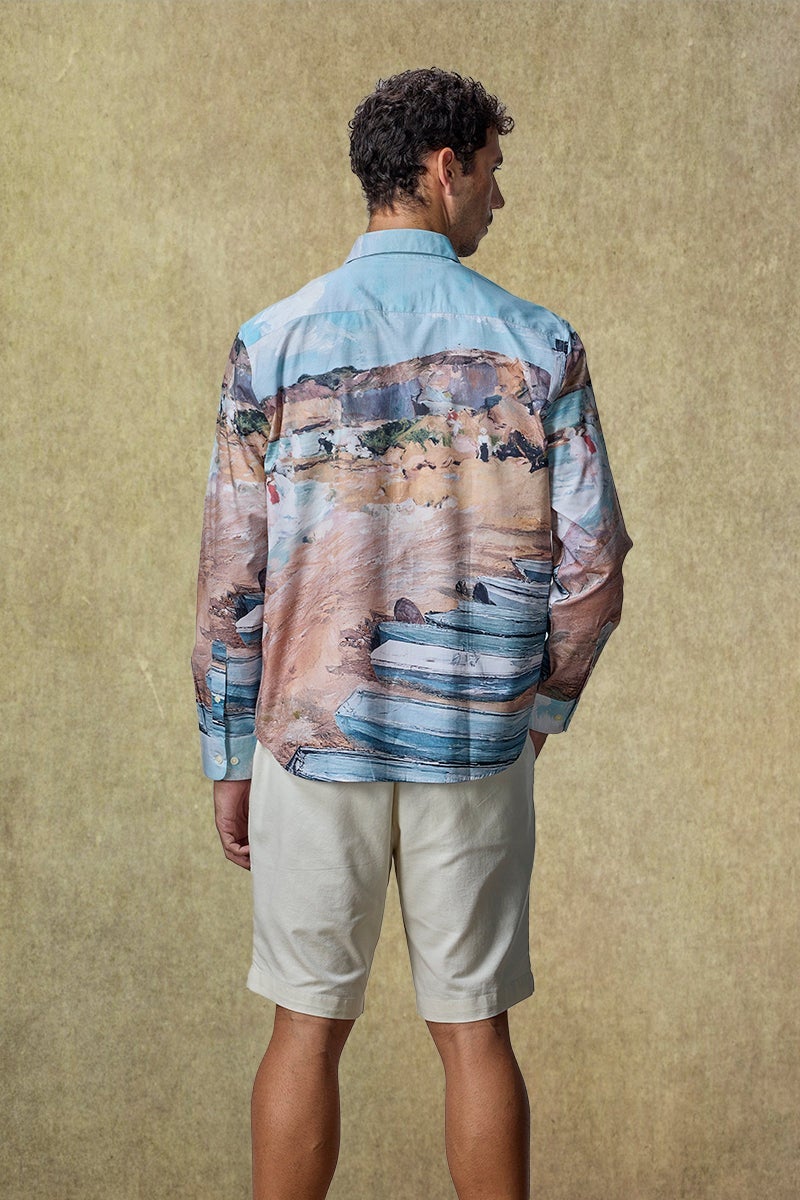 SNITCH Yacht Club Luxe Seascape Print Shirt - Image 5