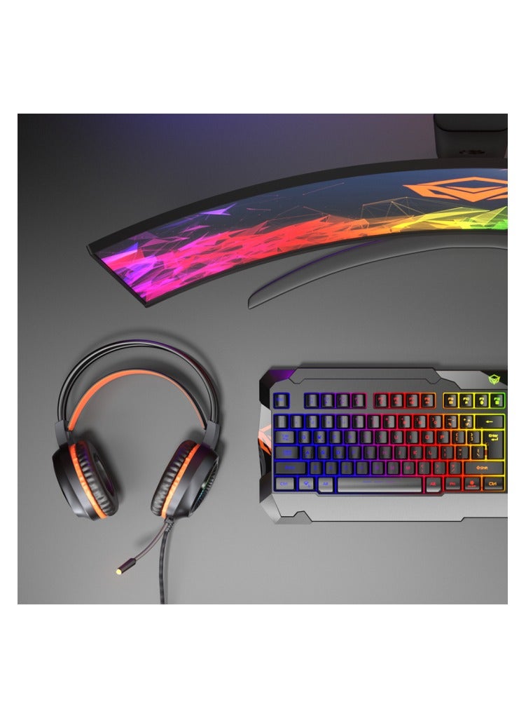 Meetion Meetion MT C505 4 in 1 Gaming Combo Kit, Anti Ghost RGB Gaming Keyboard, 5+1 Buttons 3200DPI Gaming Mouse, Backlit Gaming Headphone with Omni Directional Microphone, High Precision Gaming Mouse Pad  - Image 4