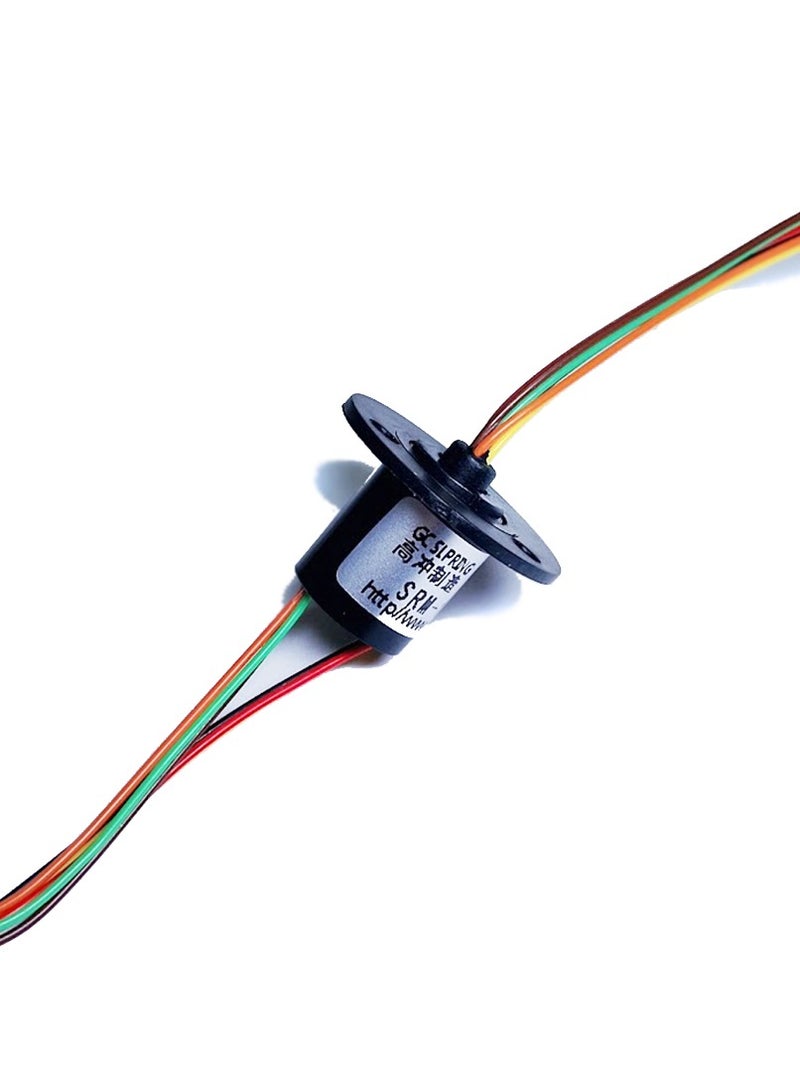 6 Wires 2A Conductive Slip Ring Electrical Contact Joint Rotary Connector - Image 1