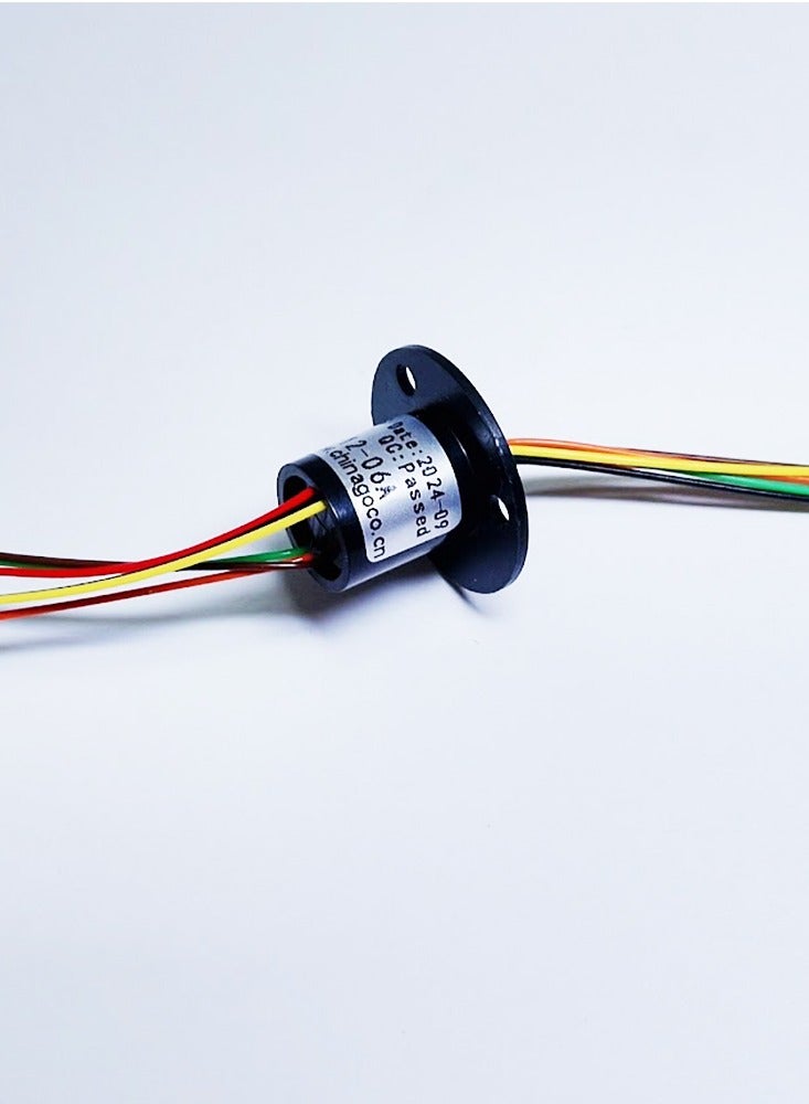 6 Wires 2A Conductive Slip Ring Electrical Contact Joint Rotary Connector - Image 2
