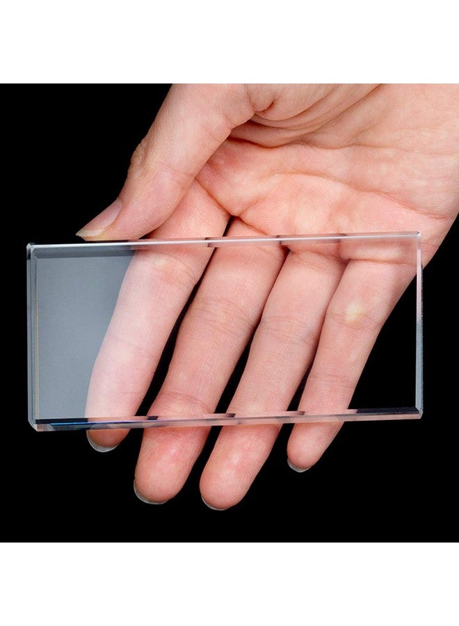 لوزين 2 قطع المهنية رمش تمديد لاصق الغراء البليت الكريستال الزجاج العين لاش قاعدة الوسادة صينية حامل حامل لتمديد الرموش وهمية ماكياج التجميل لوحة الأظافر أداة المثمن والمستطيل - Image 5