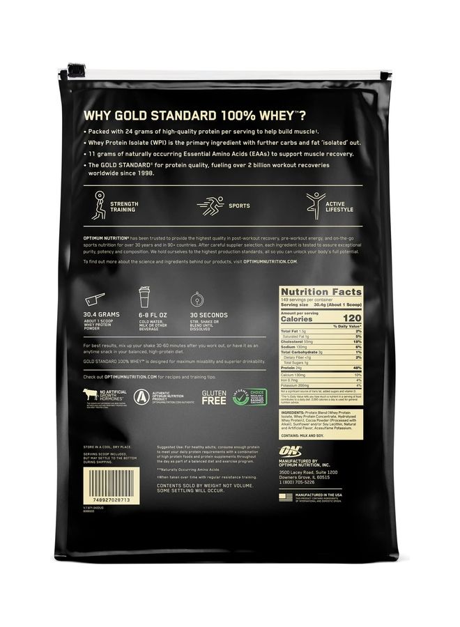 Optimum Nutrition Gold Standard 100 Percent Whey Double Rich Chocolate - Image 2