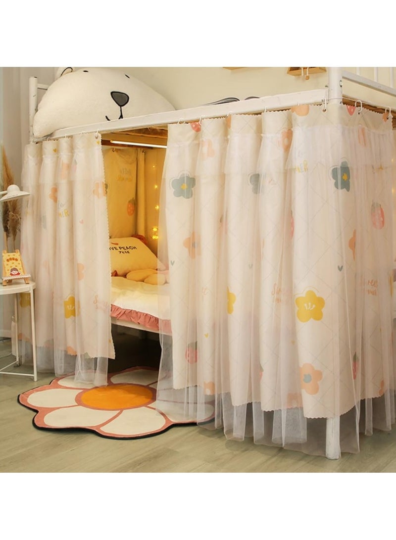 general Bed curtains, single bed tent curtains, blackout bed curtains, dustproof dormitory beds, student blackout bedding, single sleepers - Image 1