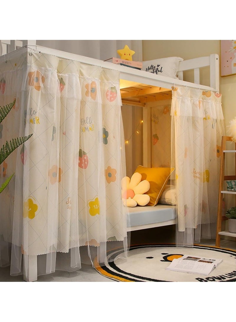 general Bed curtains, single bed tent curtains, blackout bed curtains, dustproof dormitory beds, student blackout bedding, single sleepers - Image 2