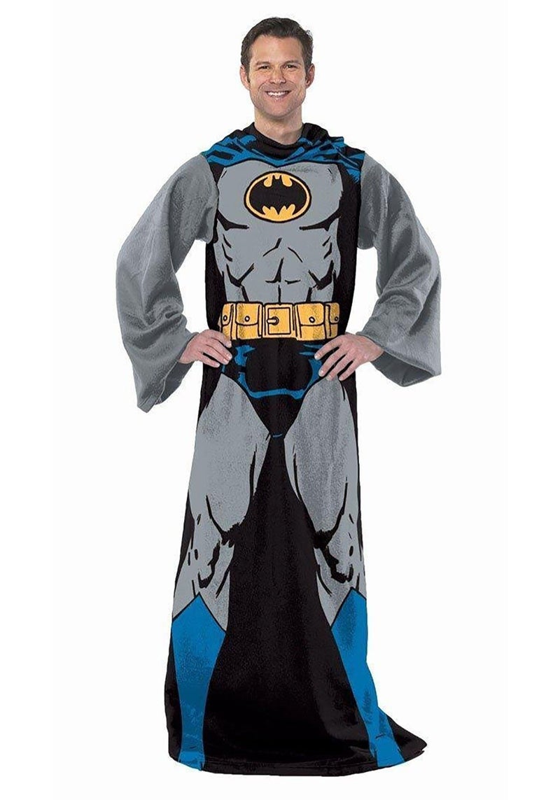 Northwest Comfy Throw Blanket with Sleeves Adult48 x 71 Inches Batman