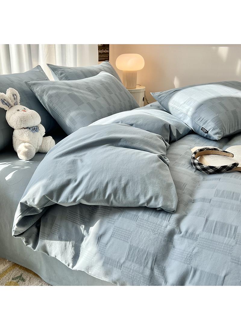 Bluejw 4-Piece Cotton Comfortable Set Bed Sheet Set Gift Birthday Gift Moving Gift - Image 1