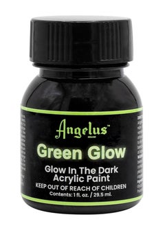 Angelus Glow Green Glow In The Dark Acrylic Paint 1oz