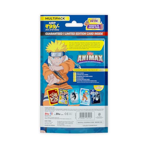 Topps Animax 2024 Official Naruto Collectible Card Game(Multipack of 2) - Image 3