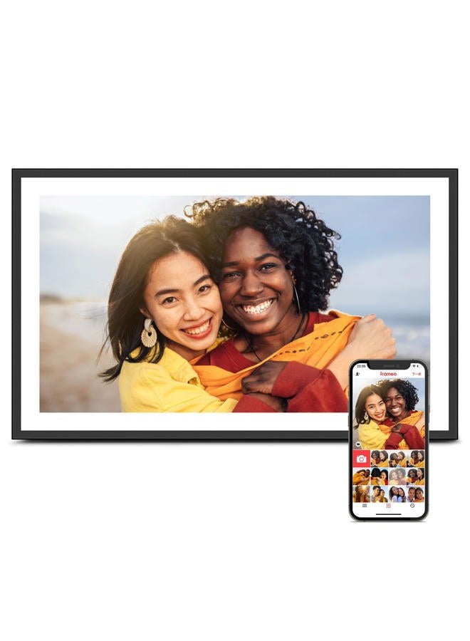 FLYRUIT WiFi Digital Picture Frame, Frameo 15.6 inch Large Digital Photo Frame, 1920*1080 IPS FHD Touchscreen, Instant Share Pictures Video, 32GB Storage, Photo Frame Electronic, Gift for Mom, House Warming - Image 1
