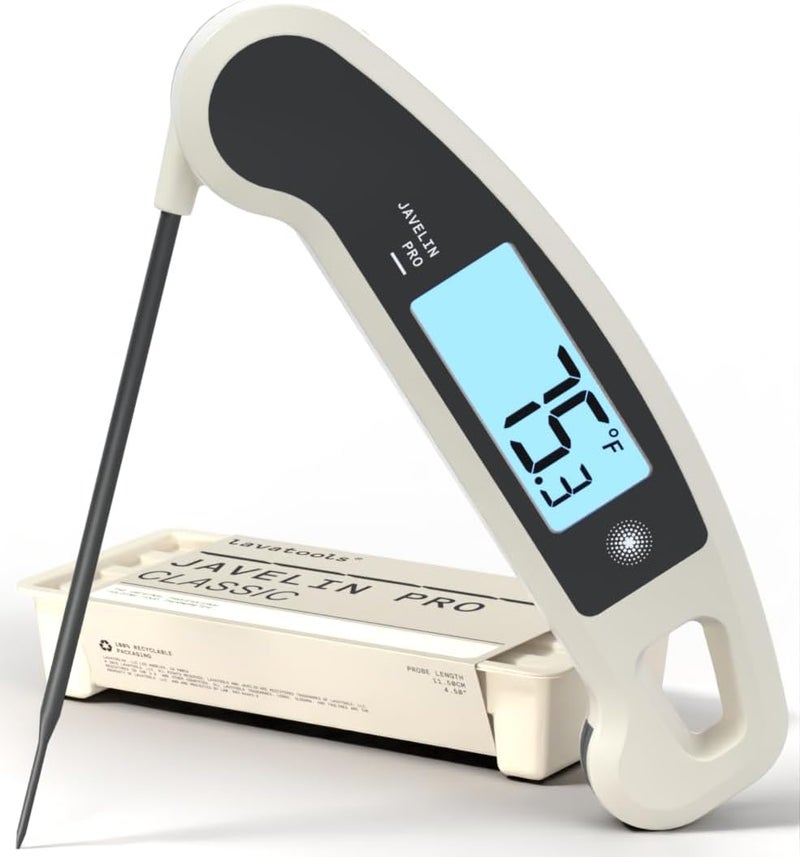 Lavatools Javelin PRO Duo Ambidextrous Backlit Digital Instant Read Meat Thermometer for Kitchen, Food Cooking, Grill, BBQ, Smoker, Candy, Home Brewing, Coffee, and Oil Deep Frying Limited Edition 003 - Image 1