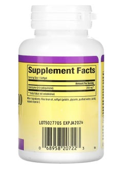 natural Factors Coenzyme Q10, 200 mg, 60 Softgels  - Image 2