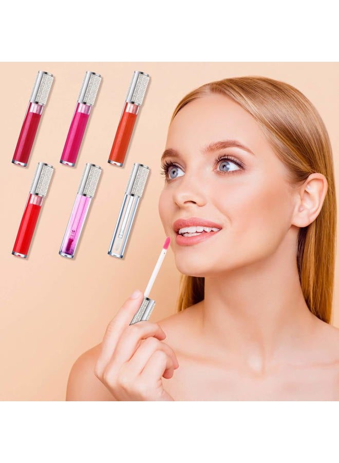 Patelai 12 Pcs 5 ml Rhinestone Lip Gloss Tubes Crystal Lip Balm Tubes for Empty Bottles Refillable Rhinestone Container Plastic Cosmetic Bottles - Image 3