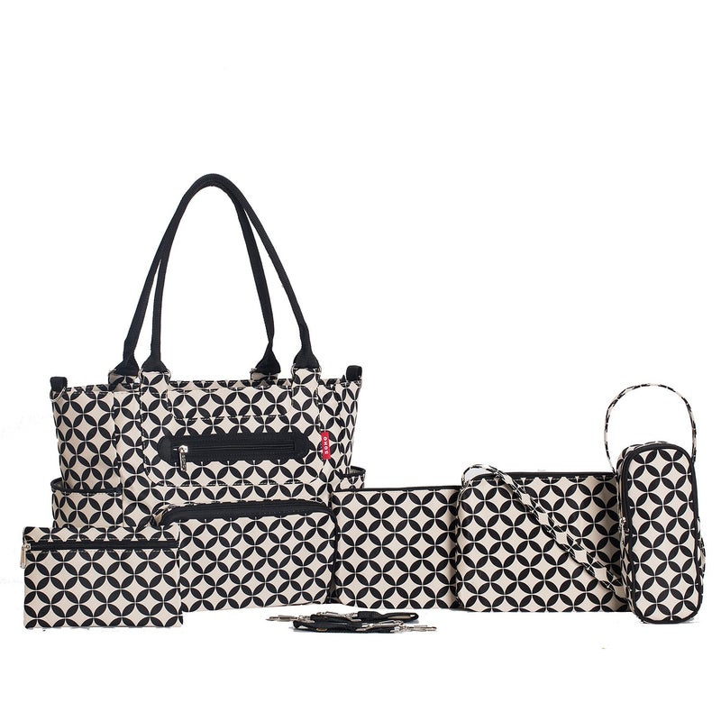 SoHo Designs SoHo Grand Central Station Diaper Bag 7Pc, Stars - Image 2