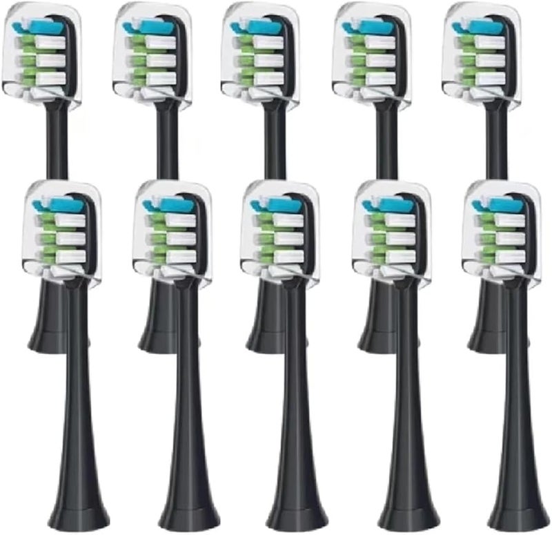10 قطعة رؤوس فرشاة بيضاء بديلة متوافقة مع فرشاة الأسنان الكهربائية SOOCAS X3 X5 V1 X3U - Image 3