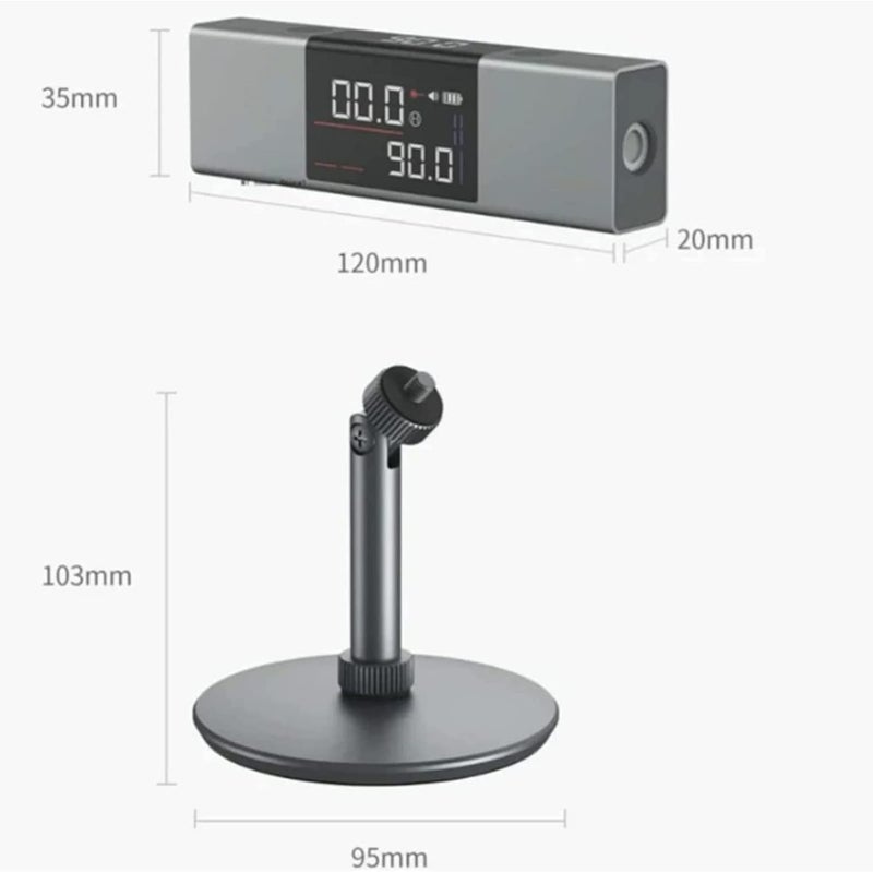 woobles Multifunction Laser_Angle Ruler Protractor, Laser_Protractor Digital Inclinometer Angle Measure Laser_Ruler with Bidirectional Marking for Fast, Precise& Professional Results (Dual_Laser +Tripod) - Image 3