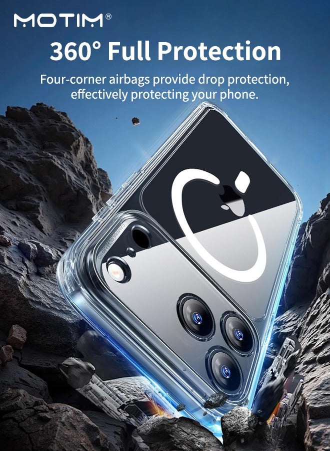 Motim iPhone 17 Pro Max Clear Magnetic Case, Slim Scratch Resistant Anti-Drop iPhone 17 Pro Max Cover with MagSafe, Shockproof Protective Phone Case for iPhone 17 Pro Max - Image 5