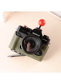 Generic Fuji XT30 Camera Bag Leather Case XT5 XS10 X100V XS20 Base Camera Case Protection-Color:XS10 [PU] Black  - Image 2