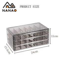 NANAO 3 Layers Jewelry Organizer,Multi-functional Jewelry Storage Boxes And Organizers for Women Girls Velvet Flannelette Earrings Rings Necklace  Jewelry Tray Storage Case  - Image 4