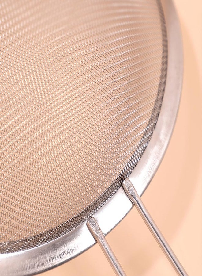 ccHuDE 2 Pcs 8cm Stainless Steel Strainers Small Fine Mesh Strainers Loose Tea Strainer Metal Filter Spoon with Solid Sturdy Handle for Sifting Flour Food - Image 5