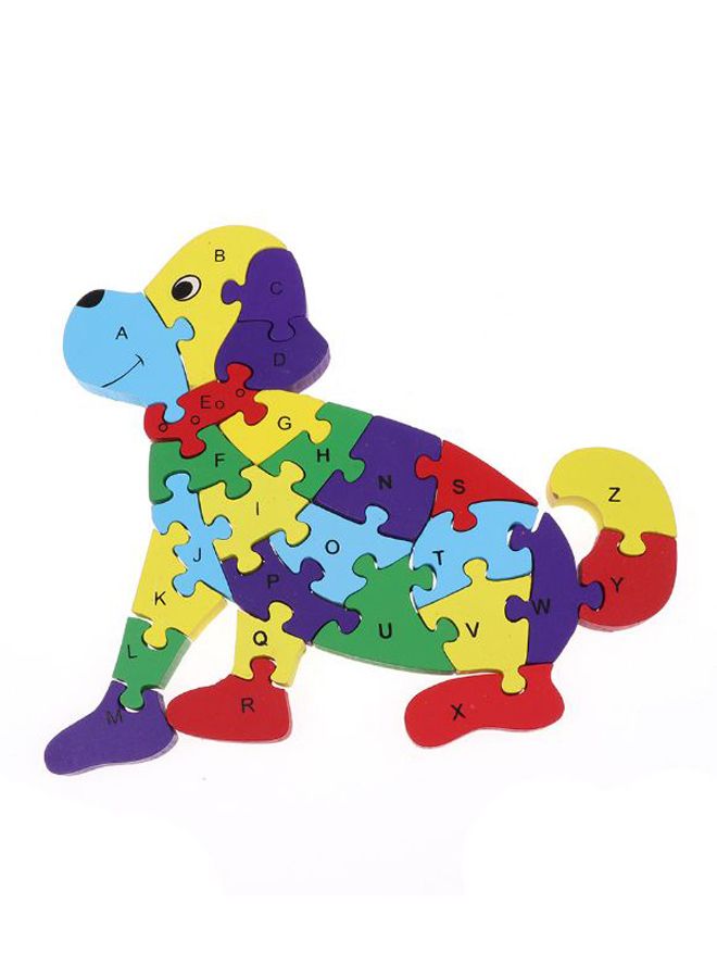 NIBEMINENT Dog Shape Wooden Jigsaw Puzzle - Image 1