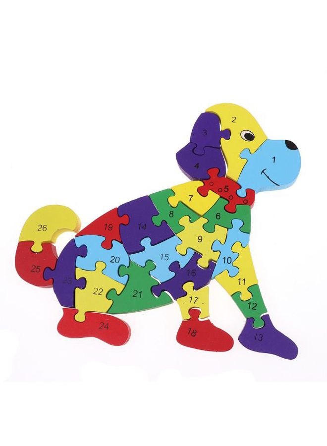 NIBEMINENT Dog Shape Wooden Jigsaw Puzzle - Image 2