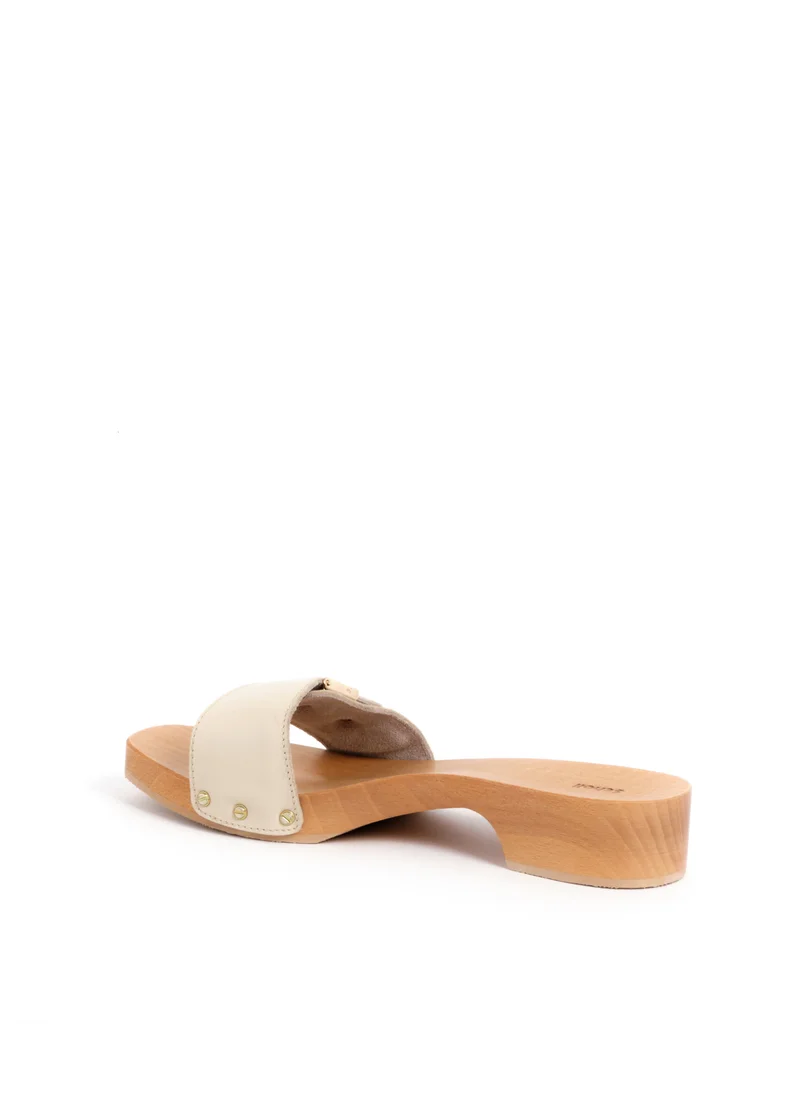 شول MULES OFF WHITE PESCURA CAMERON