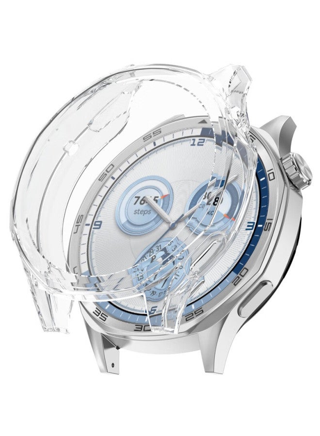 Kmaxai Protective Case + Film For Huawei Watch Gt5 46mm, Full Coverage Watch Case And Screen Protector, Anti-fingerprint Anti-drop Tpu Soft Shell, Transparent - Image 4