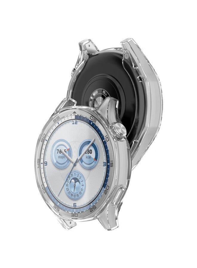Kmaxai Protective Case + Film For Huawei Watch Gt5 46mm, Full Coverage Watch Case And Screen Protector, Anti-fingerprint Anti-drop Tpu Soft Shell, Transparent - Image 3