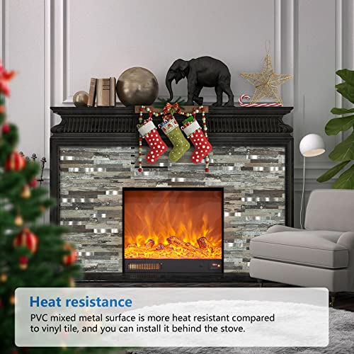 Midcard 10 Sheets Peel and Stick Backsplash PVC Wall Tile,for Kitchen Backsplash - Image 3