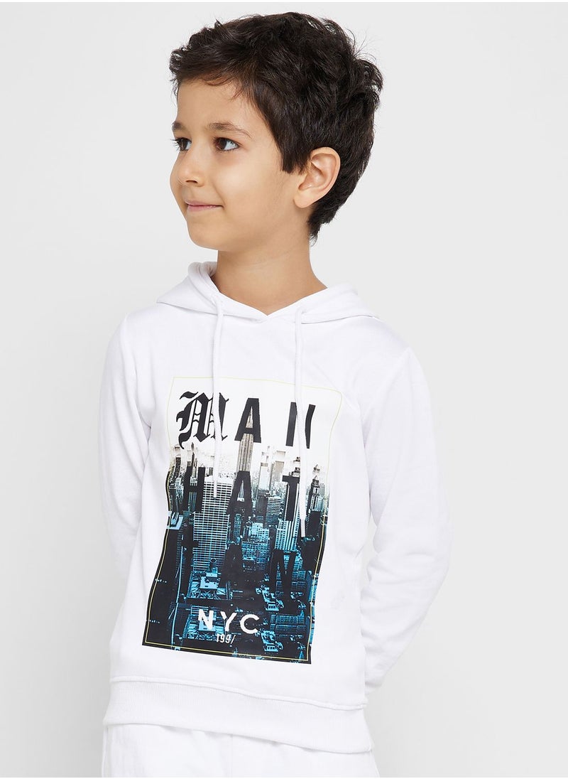 Pinata - Boys Graphic Printed Hoodie And Jogger Set - Image 1