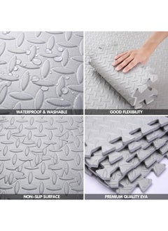 Reelyo 6/12/24/36 PCS EVA Foam Play Mat Square Kids Playmat with Solid Colored 1.2CM Thickened Interlocking Foam Floor Tiles Puzzle Play Mat for Baby Crawling Playing  - Image 4