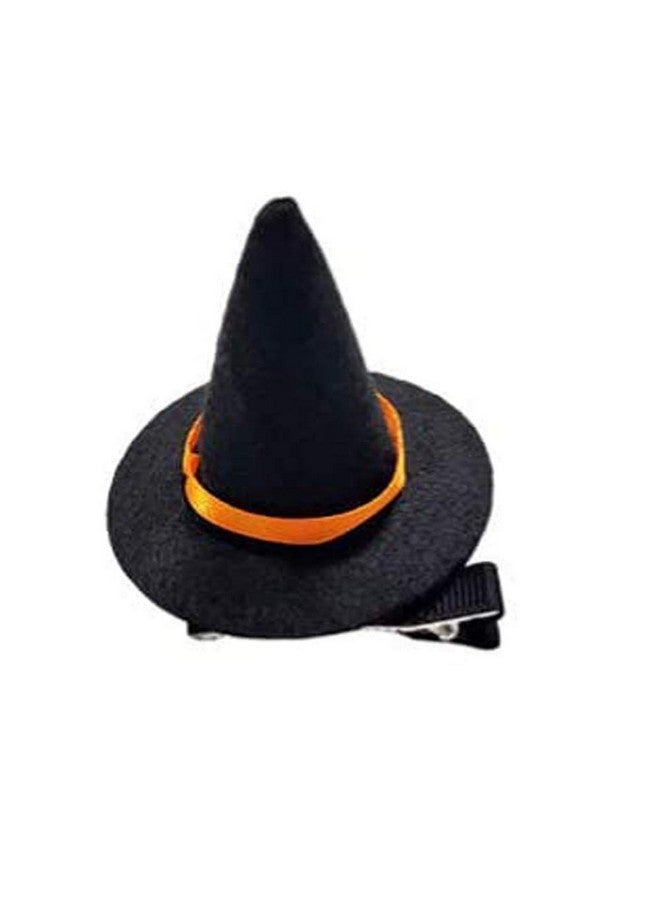 BinaryABC Halloween Witch Hat Hair Clip Mini Top Hat Hair Cliphalloween Party Supply Decorationhalloween Hair Accessories(Black) - Image 2