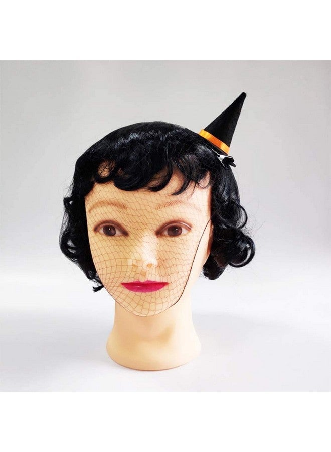 BinaryABC Halloween Witch Hat Hair Clip Mini Top Hat Hair Cliphalloween Party Supply Decorationhalloween Hair Accessories(Black) - Image 3