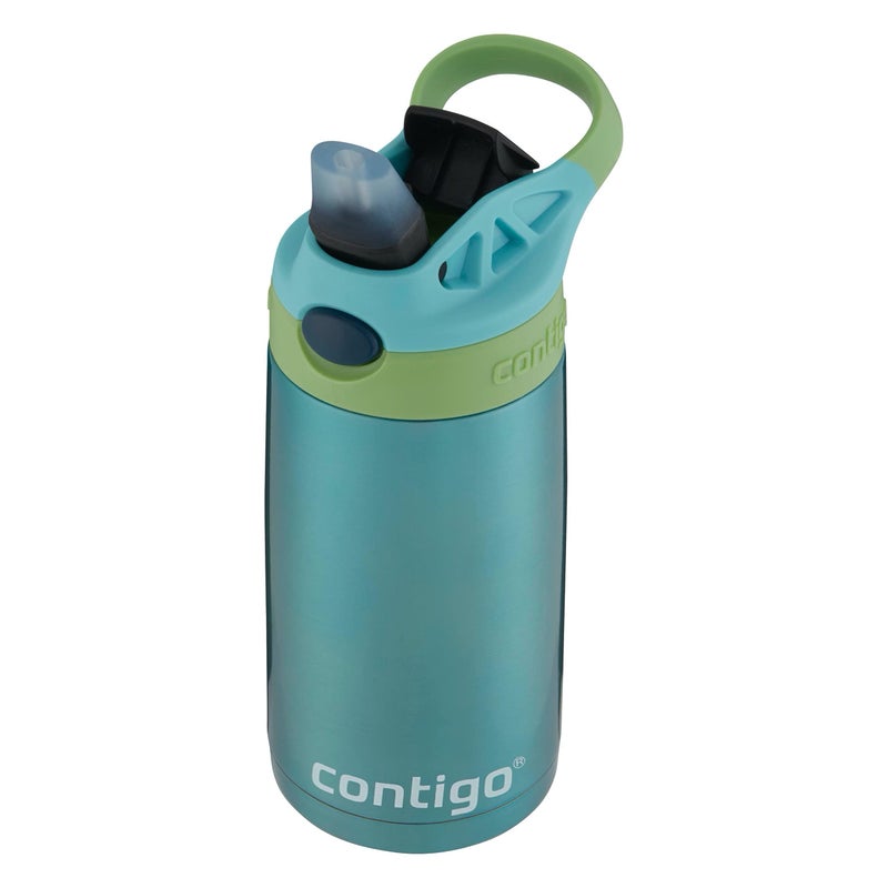 Contigo Kids Straw Stainless Steel Water Bottle with AUTOSPOUT Lid, 13oz, Ocean - Image 5