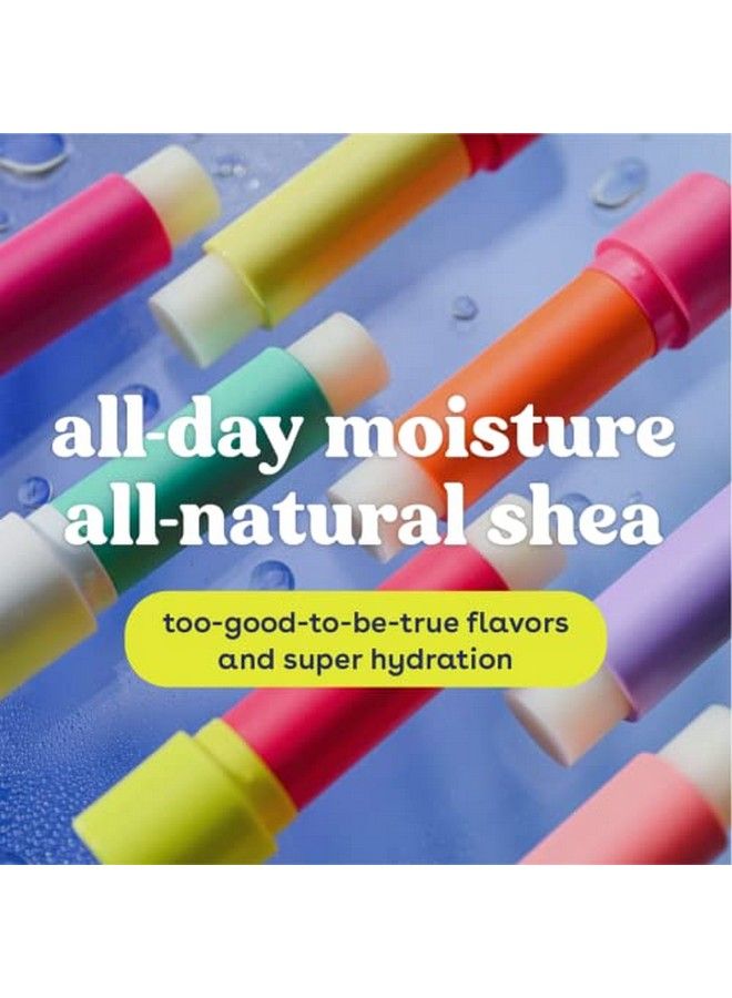 EOS بلسم شفاه شيا فائق النعومة بنكهة كعكة عيد الميلاد | مرطب شفاه | ترطيب طويل الأمد | عناية بالشفاه خالية من الغلوتين | 0.14 أونصة زرقاء - Image 5