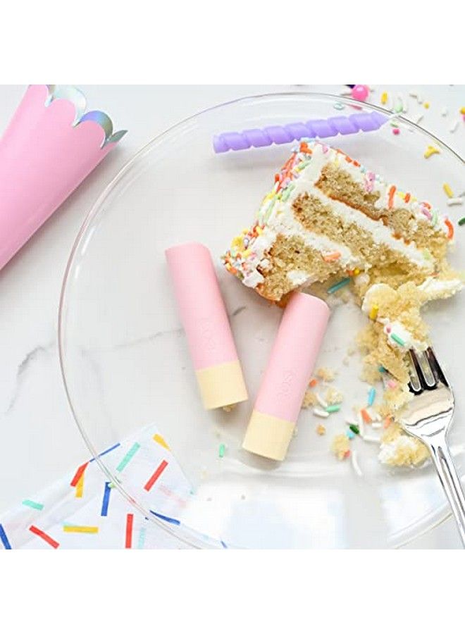 EOS بلسم شفاه شيا فائق النعومة بنكهة كعكة عيد الميلاد | مرطب شفاه | ترطيب طويل الأمد | عناية بالشفاه خالية من الغلوتين | 0.14 أونصة زرقاء - Image 4