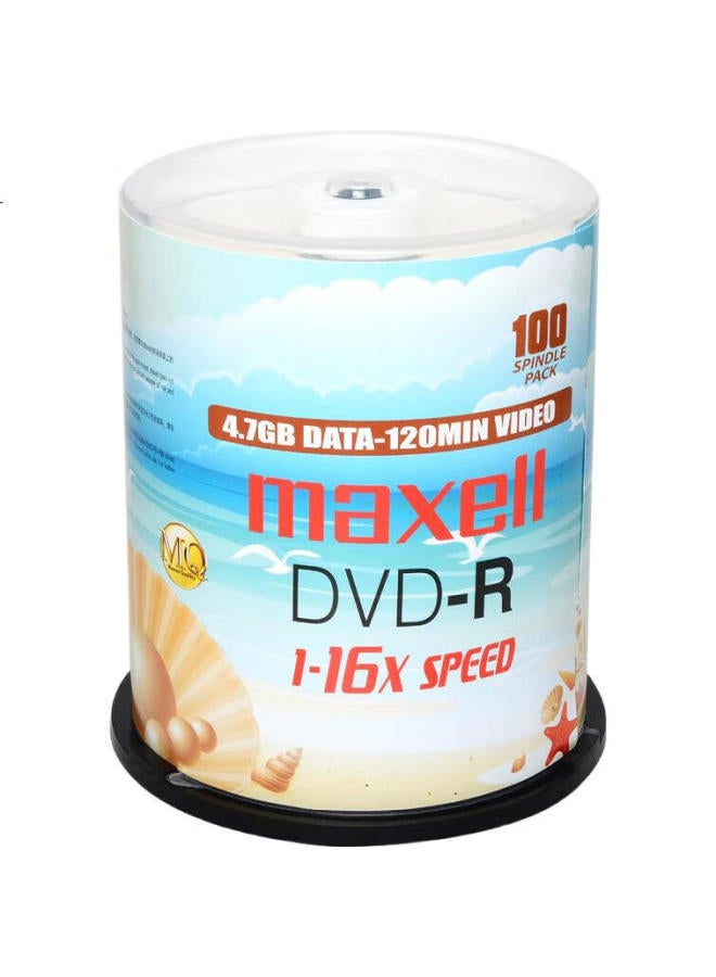 Maxell Maxell Dvd-R Discs, Recordable Discs, Blank Discs, Optical Discs, M2 Series 16X 4.7Gb, Pearl White, 100 Pieces In A Barrel - Image 2
