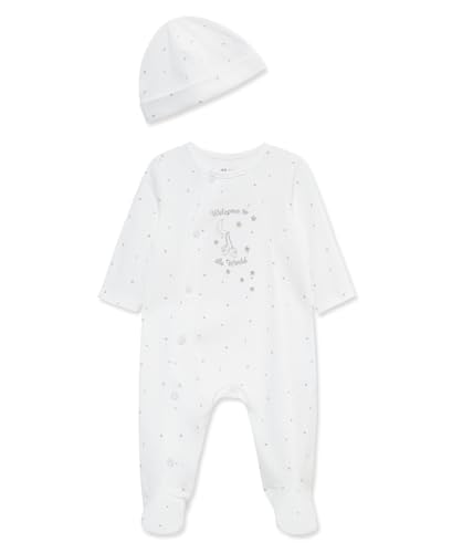 Little Me Little Me Baby 2Piece Welcome to the World Footie and Cap Set Newborn 