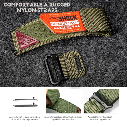 DAVILANE 18mm Hook And Loop Watch Band Strap for Casio F-91W AE-1000W AE-1100W AE-1200 AE-1300 AE-1500WH,Rugged Nylon Sports Replacement Strap - Image 4
