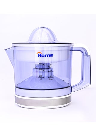Power Juicer: 220/240V - 60/50Hz - 40 Watt. Capacity: 0.75 liters. 2 pressure cone. Rotate in two directions. They are distinguished by the presence of a colander in them. Automatic shutdown when pressure is off.