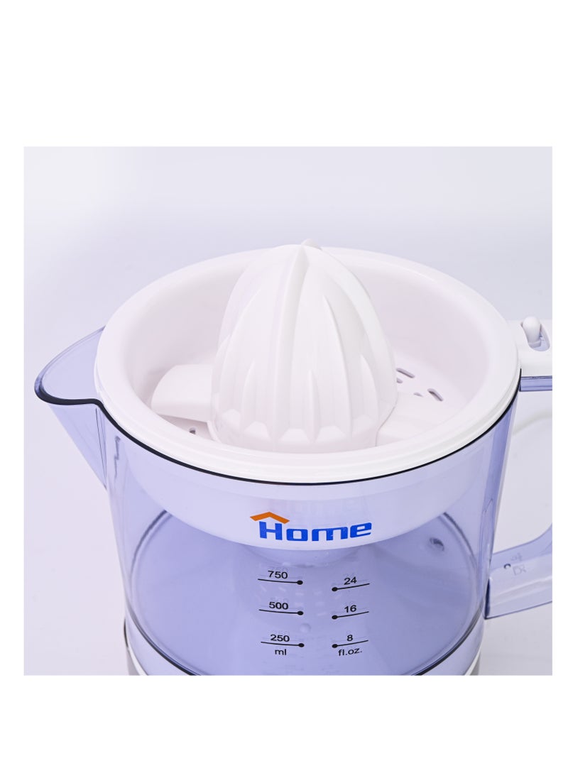 Home Power Juicer: 220/240V - 60/50Hz - 40 Watt. Capacity: 0.75 liters. 2 pressure cone. Rotate in two directions. They are distinguished by the presence of a colander in them. Automatic shutdown when pressure is off.  - Image 2